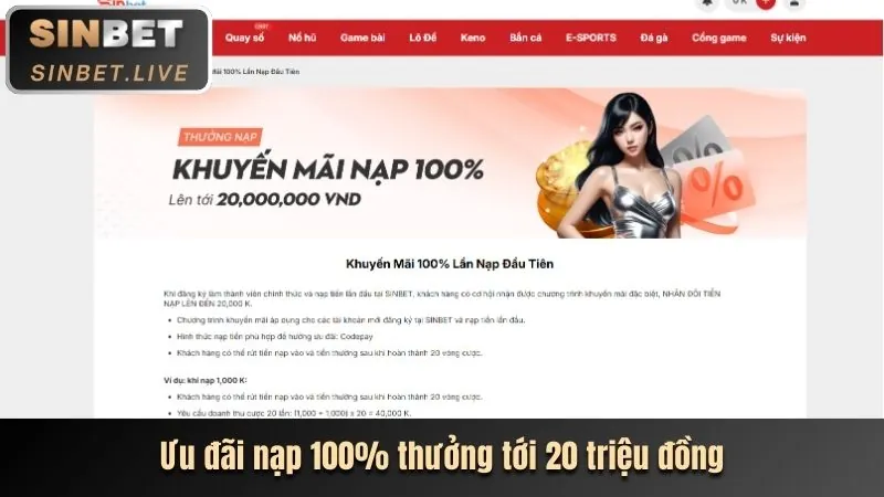 Thưởng chào mừng mm88 casino